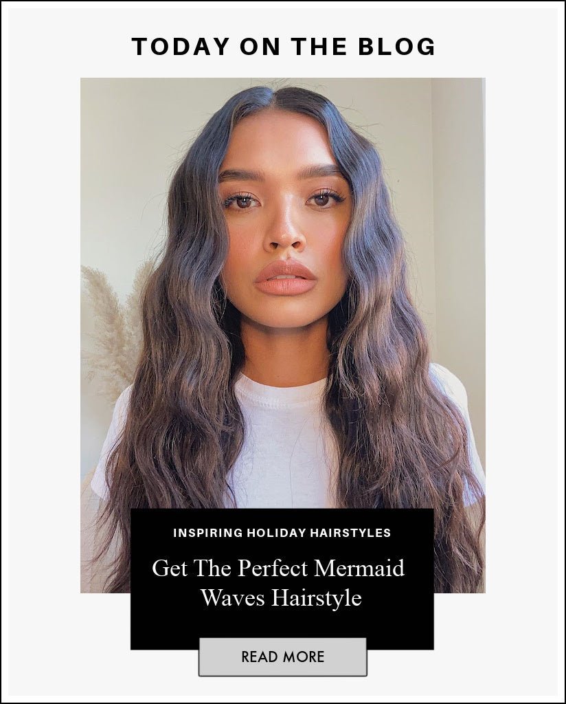 Hair guide to achieving the perfect mermaid waves using a flat iron hair blog by SL Raw Virgin Hair