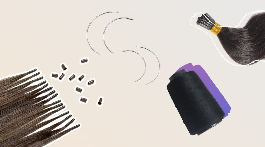 Women prepping for hair weaving service. Sew-in weave blog on what hair method