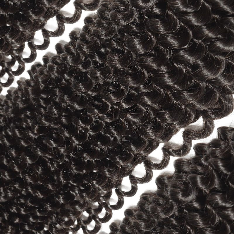 Brazilian Kinky Curly Bundle Deal - Natural curls for 3C-4A textures.