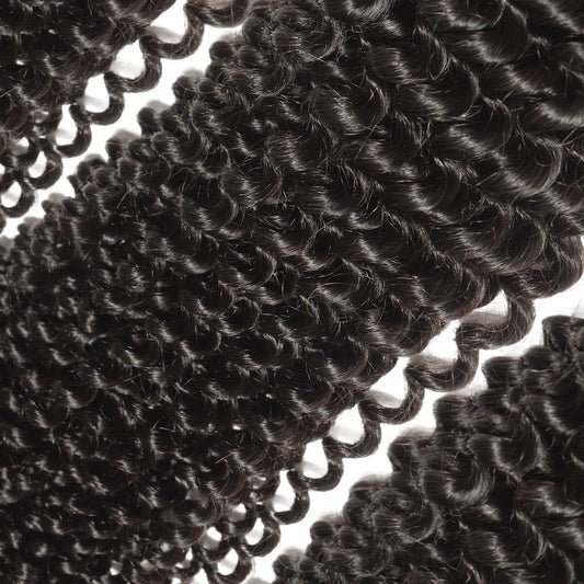Brazilian Kinky Curly Bundle Deal - Natural curls for 3C-4A textures.