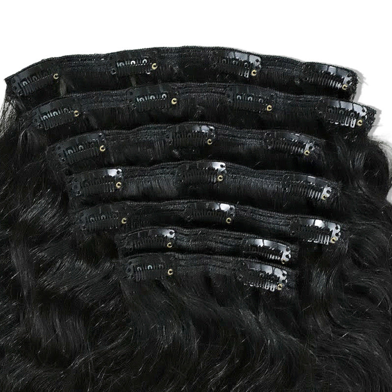 Image up close of SL Raw Majesty Clip-in 7pcs set