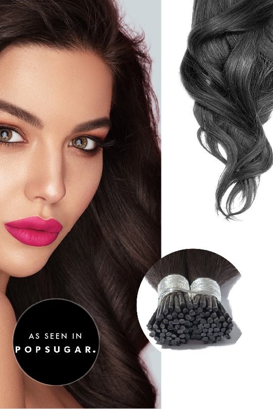 20” Natural Black Straight I-tip hair extensions for strand by strand micro-links. Sold as a bundle pack of 150 strands or 250 strands. Recommend to buy 250 strands for a full head. Great for women with fine hair.