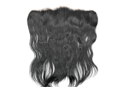 Virgin Indian Natural Wavy Lace Frontal:SL Raw Virgin Hair