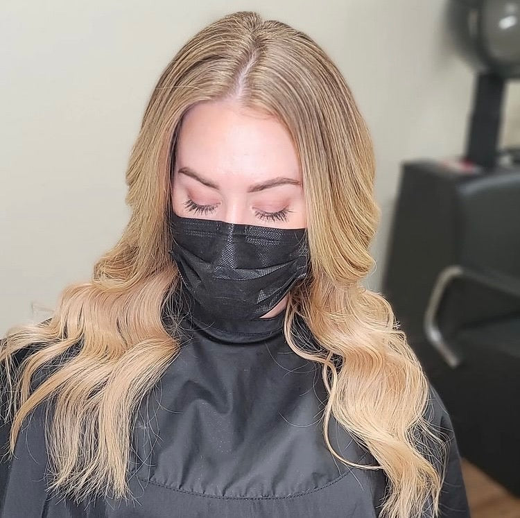 Before and After Video - Beautiful micro-weft install video using SL Raw Blonde Body Wave Hair with custom root melt on young woman.
