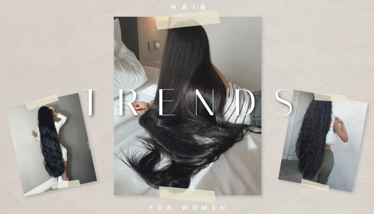 Women with over 30-inch of hair extensions - The Buss Down Hair Trend 