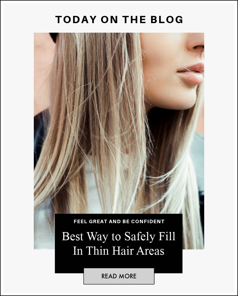 Get easy hair hacks and hair tips on how to fill in unwanted spaces on thin hair 