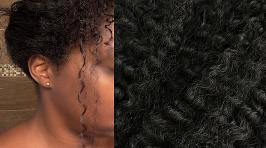 Woman matching curly texture to help Understanding Texture, Trained Hair & How We Help