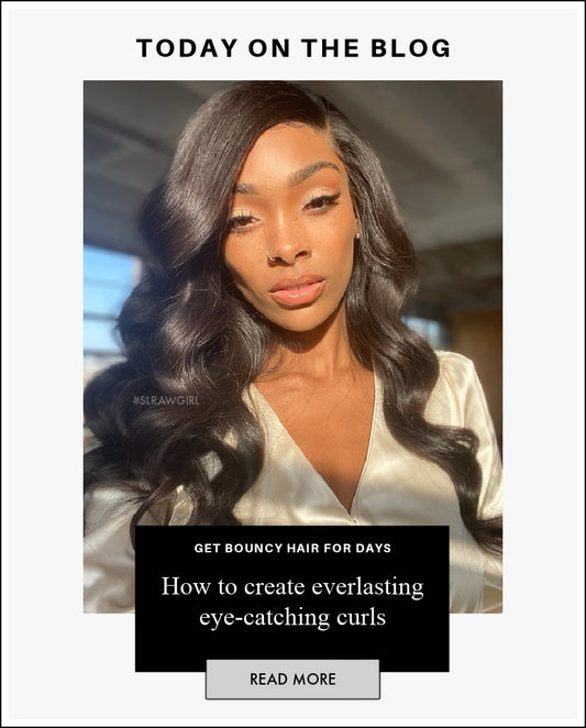 SL Raw Girl Diamond wearing Natural Wavy 20 inch lace frontal wig styled in beautiful curls styled by celebrity hairstylist Stylist Lee from SL Raw Virgin Hair 