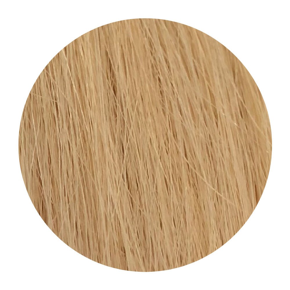 Soft ash blonde organic keratin bond