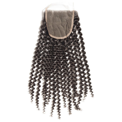 4B-4C Afro Curly hair extension with a lace closure - SL Raw Virgin Hair 