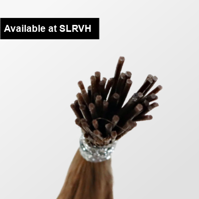 SL Raw Virgin Hair - Close-up of I-Tip hair extensions for micro-link application in natural textures like straight, wavy, curly, and kinky curly.