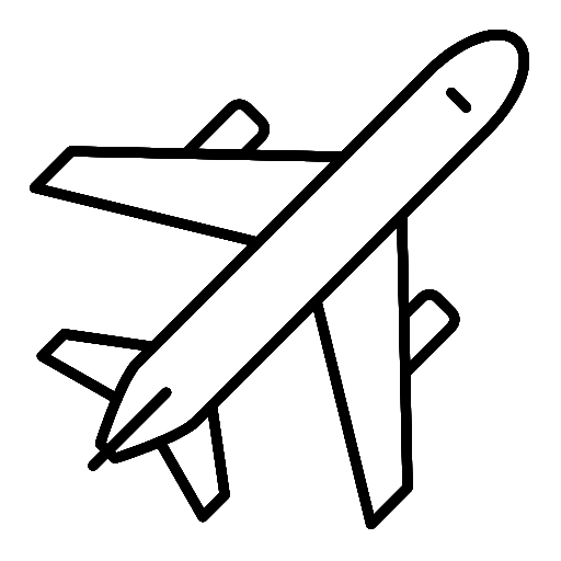 Fast Shipping - Airplane outline