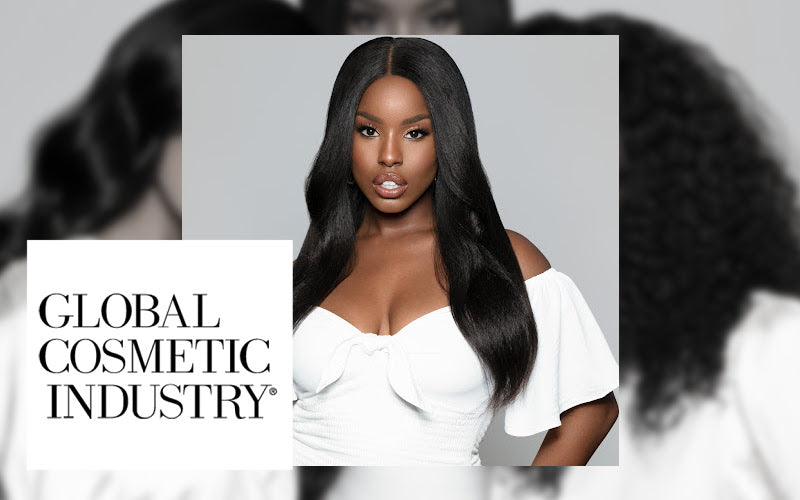 Global Cosmetic Industry highlights SL Raw Virgin Hair Fit 'N' Go™ wigs, showcasing ready-to-style luxury wig options for busy women.