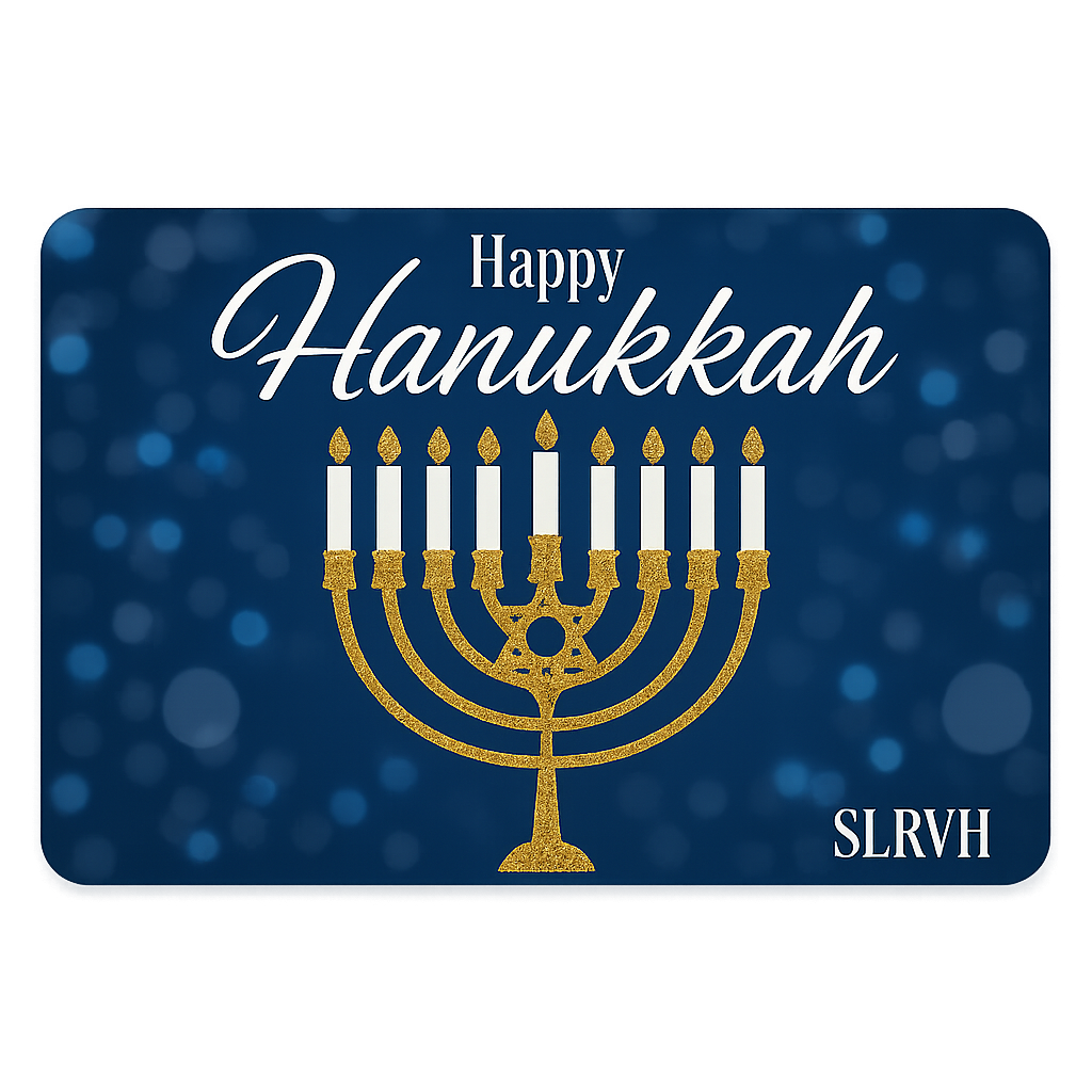 Hanukkah Gift Card by SL Raw Virgin Hair