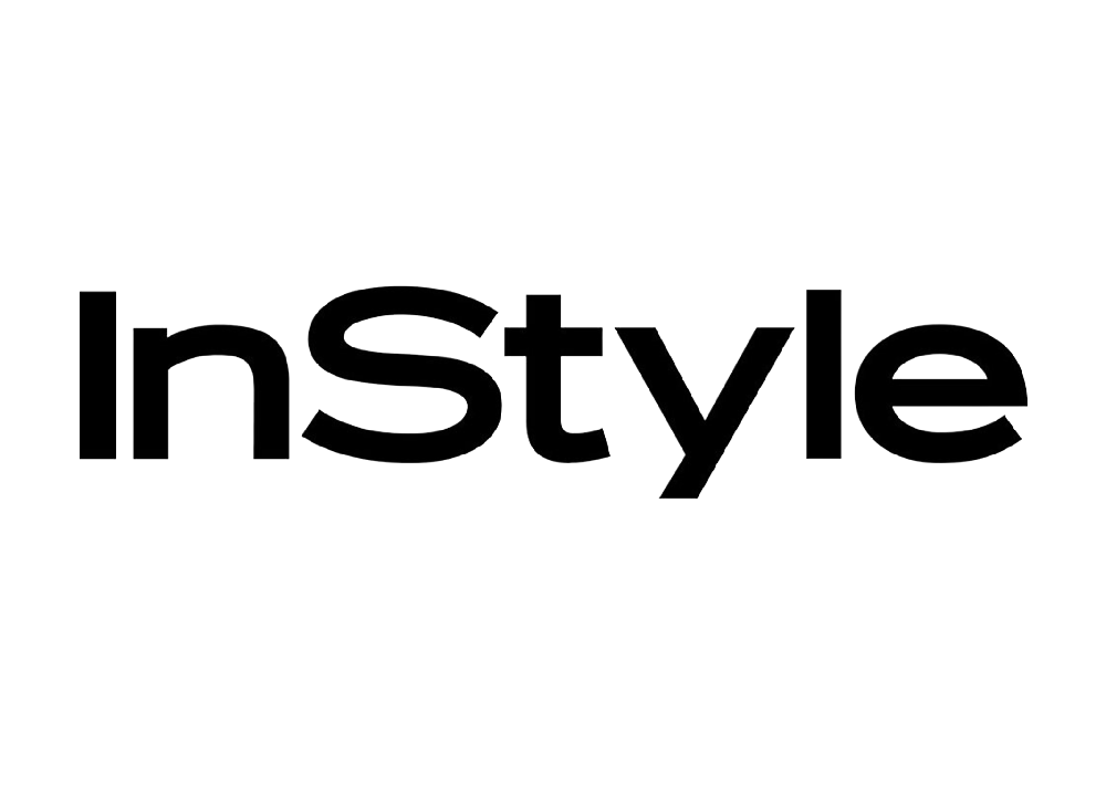 InStyle Magazine logo in black, showcasing SL Raw Virgin Hair's feature in the beauty section of InStyle.