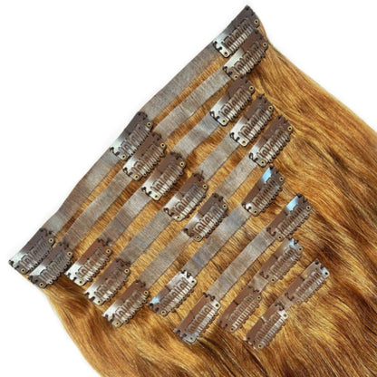 SLRVH InvisiLuxe™ Seamless Clip In Hair Extensions - Auburn #30