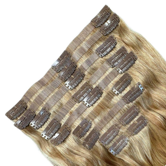 SLRVH InvisiLuxe™ Seamless Clip In Hair Extensions - Honey Blonde #27