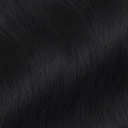 color of InvisiLuxe™ Seamless Clip In Hair Extensions - Jet Black #1