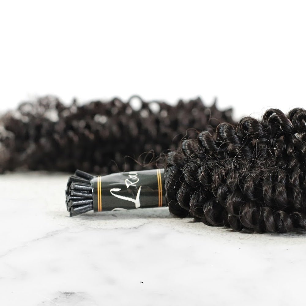 Cabello rizado tipo I-Tip