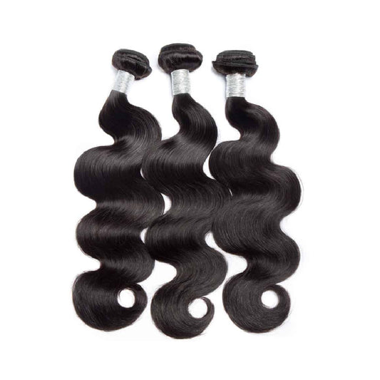 Hair: 7A Natural Human Hair Style: Body Wave Hair Extensions Lengths: Available 10" - 22" / Various Bundle Deals Weft: Machined Double Stitch Weight: 3.5 oz (100 grams) per bundle / 3 Bundles Per Deal Individual: Malaysian Body Wave Hair Extensions