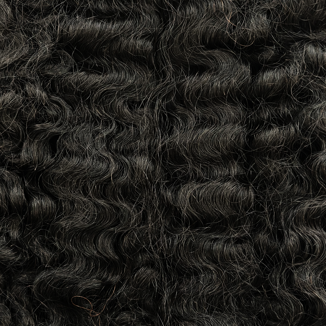 Raw BurmeseCurly 3A-3B Hair Texture Swatch - SL Raw vIrgin Hair 