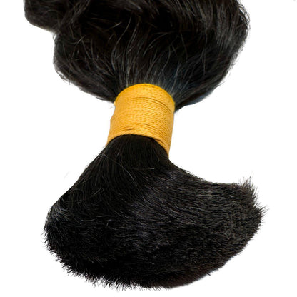 Raw Indian Curly Bulk Human Hair Extensions