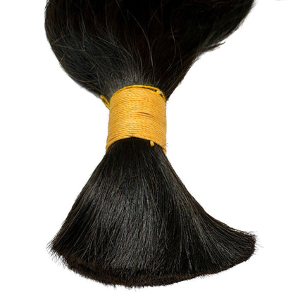 Raw Indian Wavy Bulk Human Hair Extensions