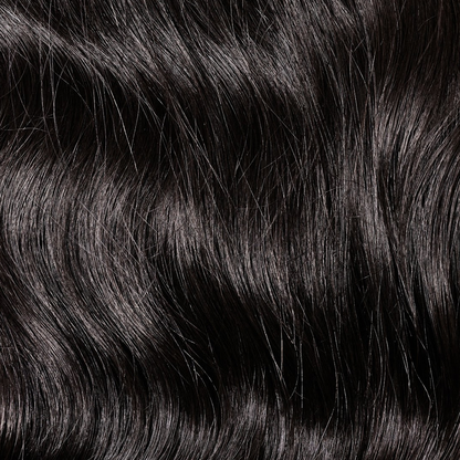 Raw Wavy Hair Texture Swatch for 2A hair types in Natural Color