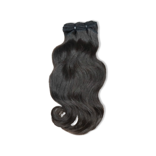 #1 Virgin Indian Natural Wavy Hair Bundles for Sew In and hair extension install :SL Raw Virgin Hair