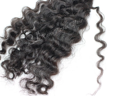 SL Raw Lao Curly I-Tip Up Close Texture Shot 