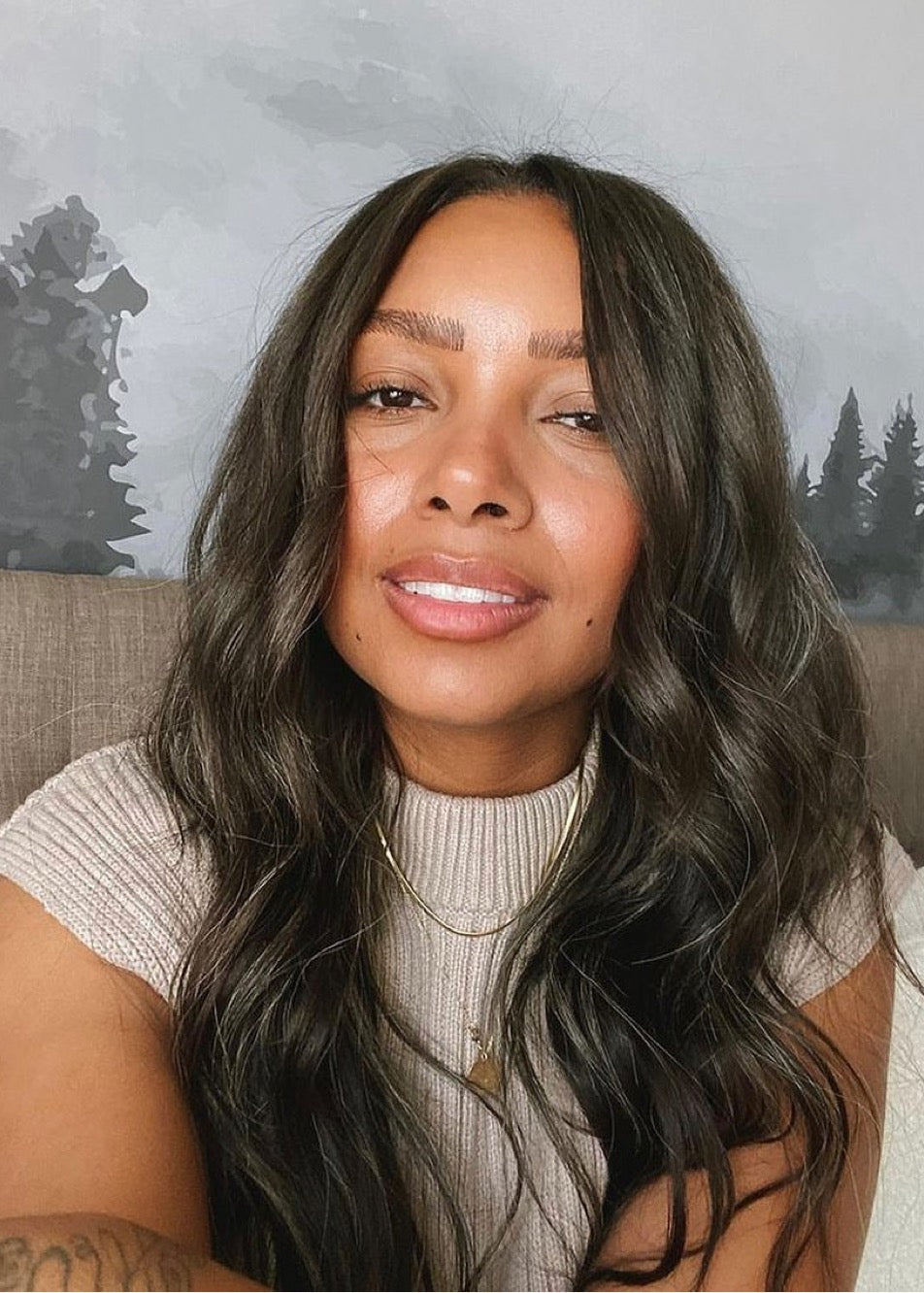 SL Raw Natural Gray Hair Extensions Customer Review with Elexis 