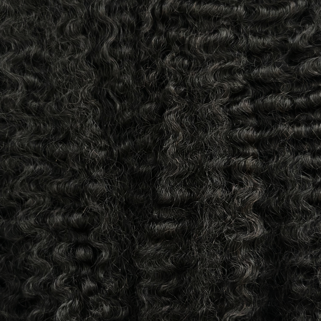 Soft Kinky Curly 3B-3C Hair Texture Swatch - SL raw Virgin Hair 