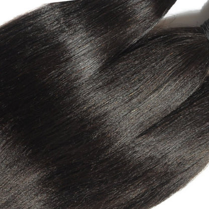 Brazilian Straight Hair Bundle Deal - 100% Virgin Human Hair, sleek and professional.