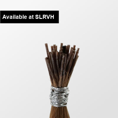SL Raw Virgin Hair shot Upclose to seamless I-tip Hair extensions 
