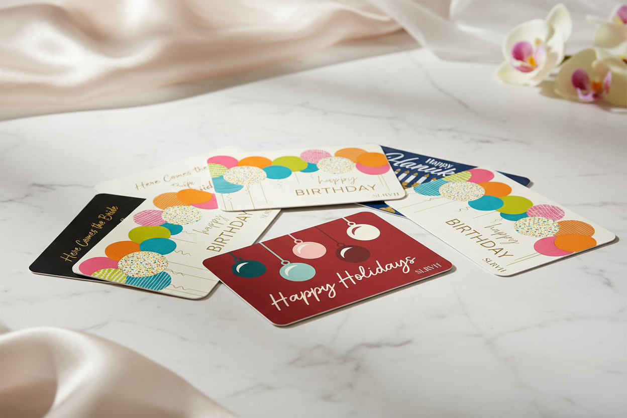 Gift Cards Fan Layout