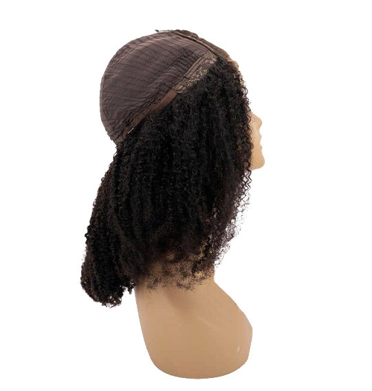 Top trending Afro Kinky Curly Textured closure wig of 180% density. Great wigs for African American black woman featured in mane addicts sold at sl raw virgin hair 