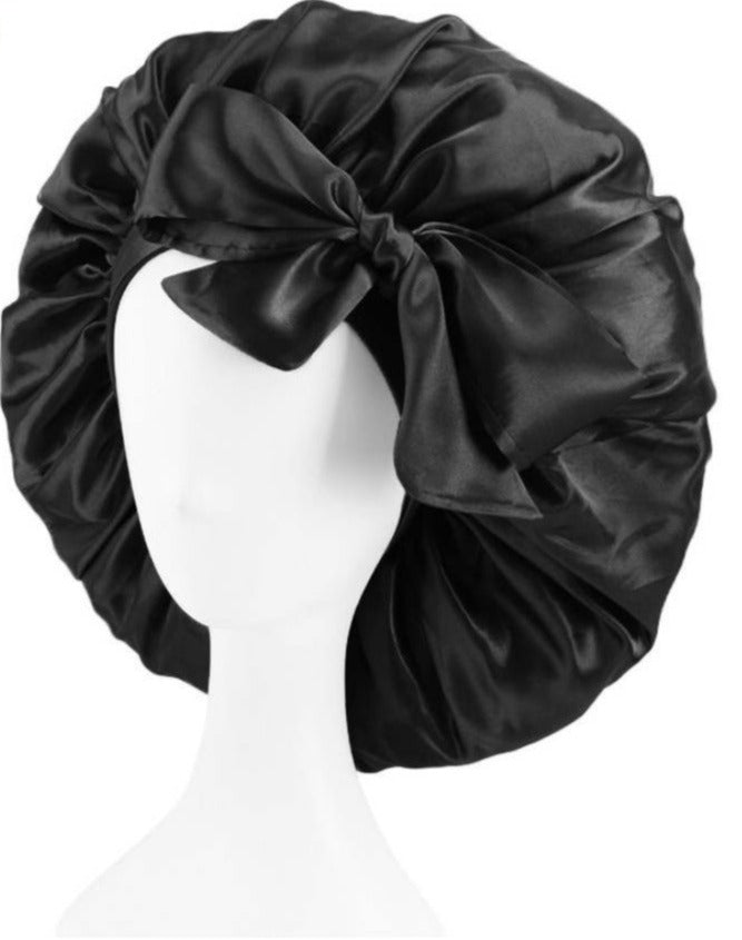 SL Raw No-Slip Satin Lined Bonnet with Edge Tie – SL Raw Virgin
