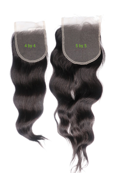 See difference from 4 by 4 and 5 by 5 closures. Best Price Virgin Human Hair Extension Lace Closure :SL Raw Virgin Hair
