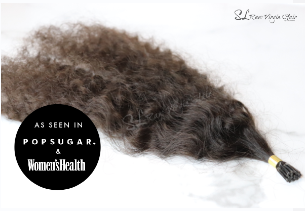 Best Selling Lao Curly I-tip Hair links (2A-2C Curl pattern)for micro links and Hot fusions sold in 50 pieces. This hair was featured in Women's Health mag and Popsugar - only available for purchase online at SL Raw Virgin Hair 