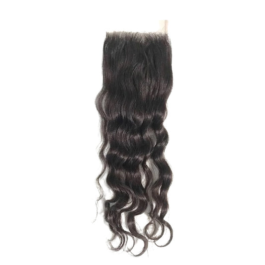 Natural Looking Raw Indian Loose Curly Hair Closure for women. 5X5 HD Lace Closure. Nice soft texture. Minimal frizz. Hair color #1B. Hair type 2A-2B. Weight 70 grams. Available in lengths 16”-20” inches 