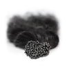 
            
                Load image into Gallery viewer, Raw  Indian Curly I-tip hair extensions for fusions and micro-link hair applications. Hair color #1B. Sold as 150 strands per pack. 
            
        