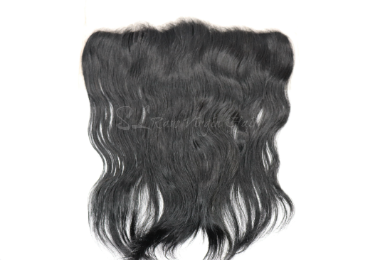 Virgin Indian Natural Wavy Lace Frontal:SL Raw Virgin Hair 