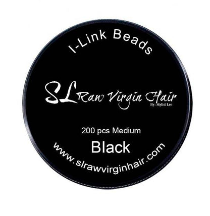 Black Micro-link beads