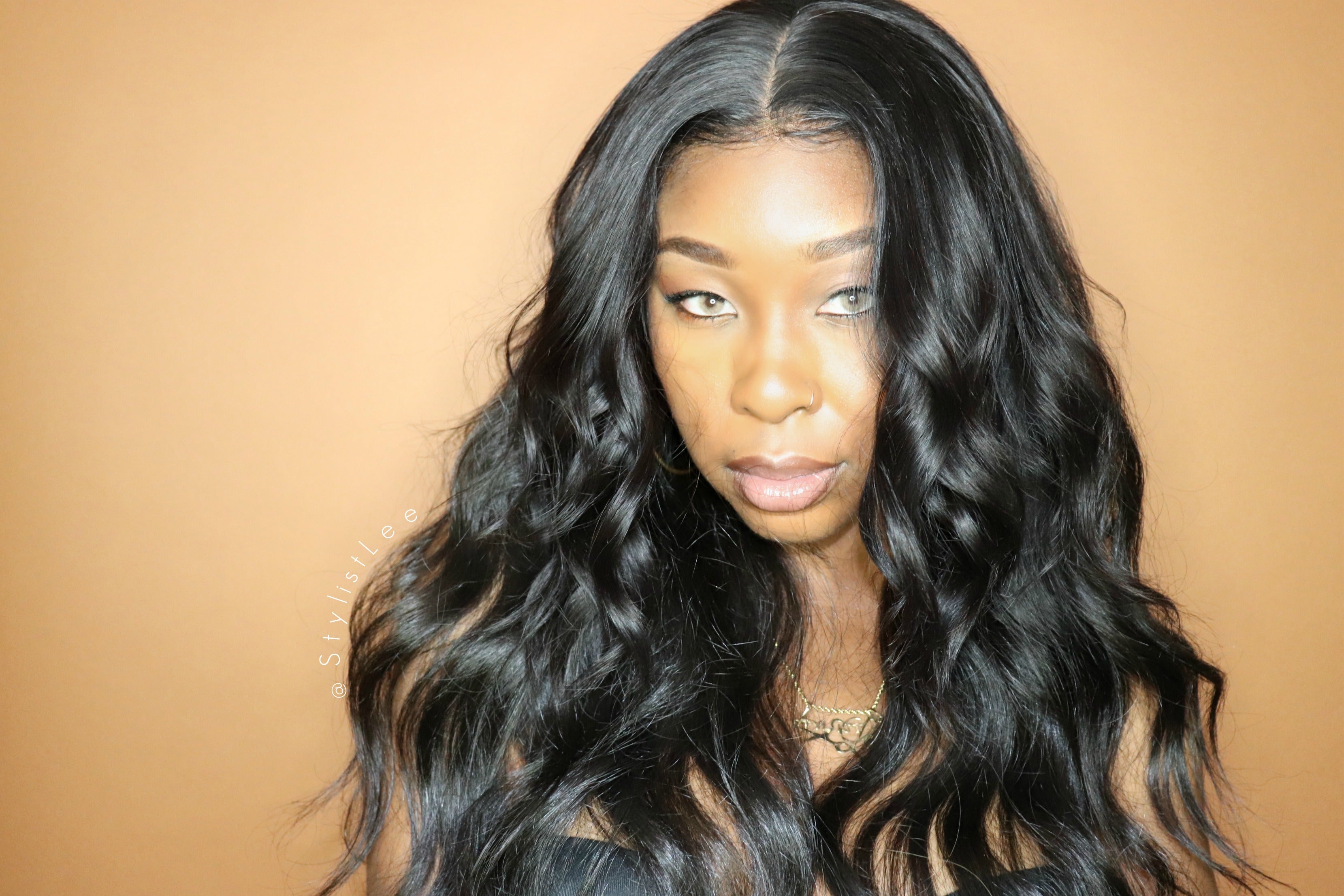 13x4 Natural Wavy Lace Frontal  with baby hairs