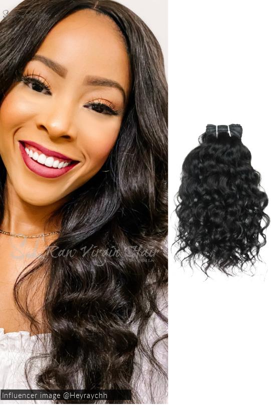 Beautiful Hair Influencer wearing SL Raw Loose curly hair extensions in length 20 inch, 18 inch, and 16 inch by SL Raw Virgin Hair from the Curly Collection. Super soft and manageable