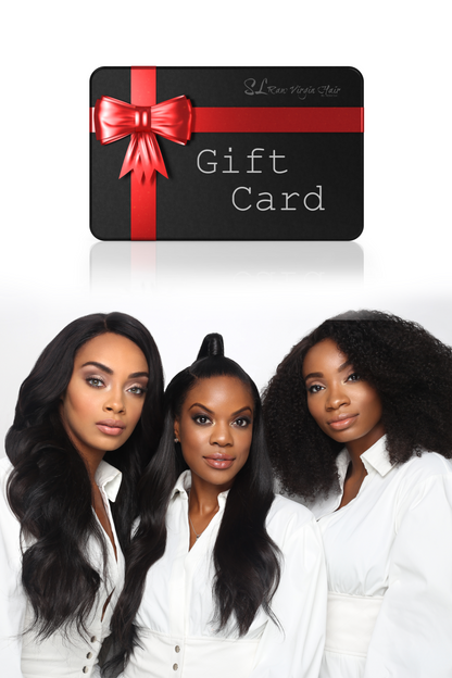 The perfect gift for friends and family. SL Raw. Virgin Hair Gift Card. Available $20, $40, $50, $100